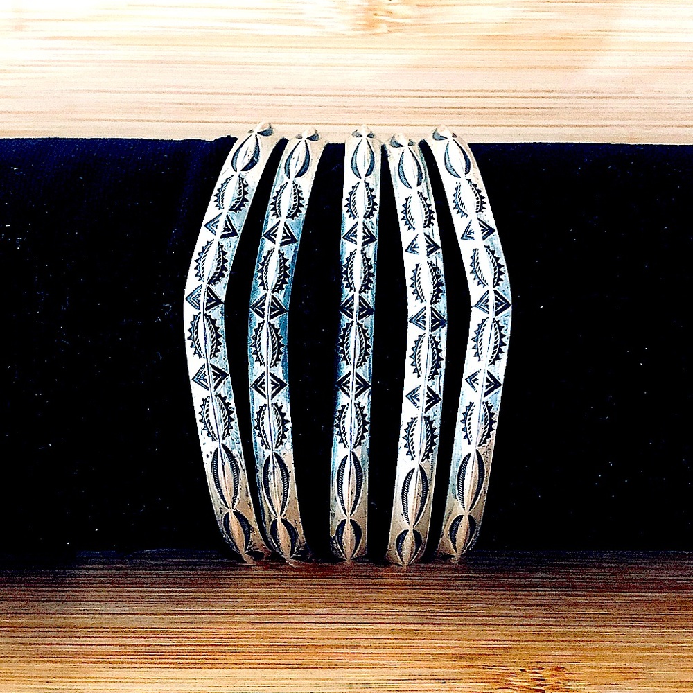$342  Southwest Artisan Estate Cuff  Sterling Silver  57 Grams  Marked 925